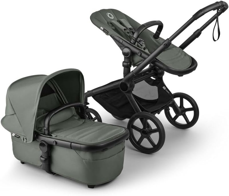 Bugaboo Fox 5 Renew Complete Stroller in ME Black and Forest Green - Image 2